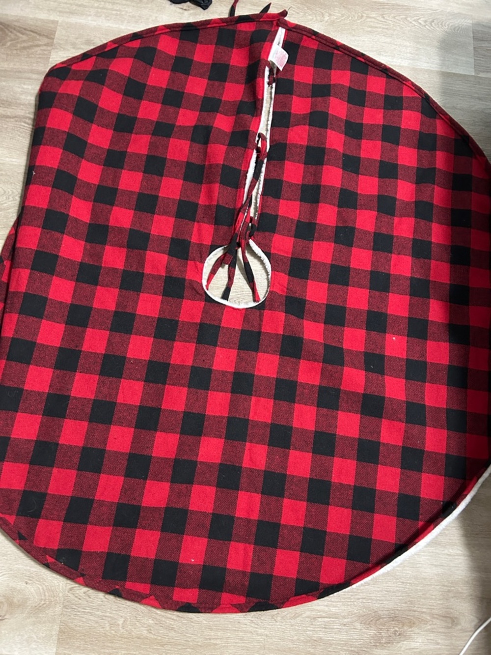 Red and Black Buffalo Plaid Tree Skirt